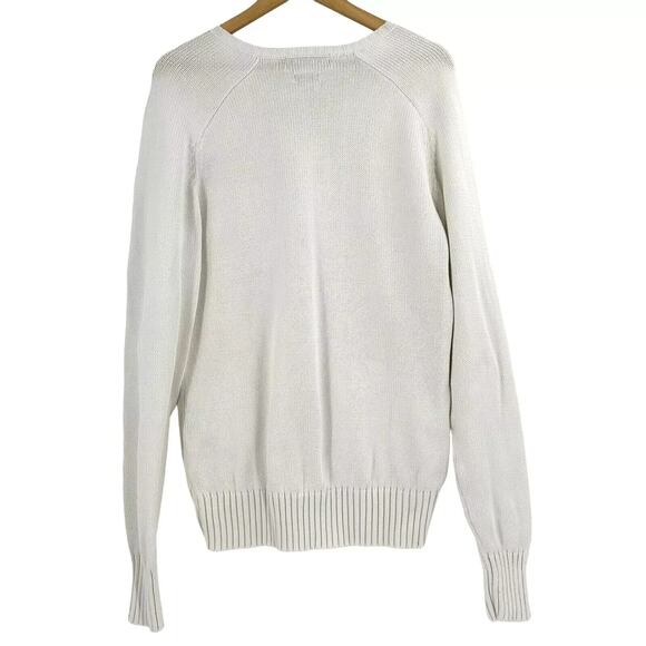 VTG 90s Polo Ralph Lauren V-Neck Sweater XL Preppy Old Money Quiet Luxury Crest - Picture 4 of 8